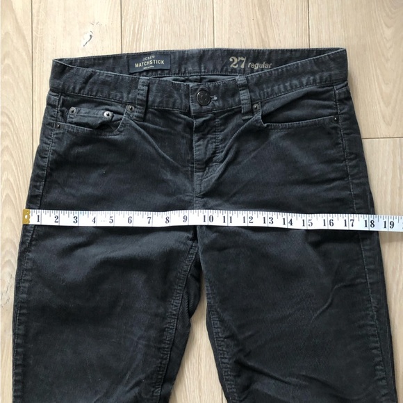 J. Crew Matchstick Corduroy Pants in Dark Grey Size 27 - Picture 4 of 11